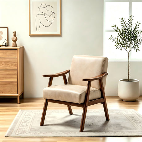 Accent Chair, Classic Mid Century Modern For Extra Seating
