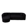 L - Shape Boneless Cloud Couch With 2 Throw Pillows For Living Room