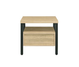 Yawan - Accent Table - Oak & Black