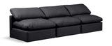 Indulge - Faux Leather 3 Seat Modular Armless Sofa
