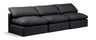 Indulge - Faux Leather 3 Seat Modular Armless Sofa