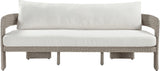 Sandbay - Olefin Water Resistant Fabric And Wicker Outdoor Patio Sofa