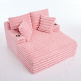 Oversized Chaise Lounge Chair Indoor With Pillows For Living Room