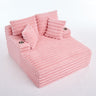 Oversized Chaise Lounge Chair Indoor With Pillows For Living Room