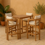 Newport - Water Resistant Fabric Upholstered Outdoor Patio Bar Stool