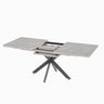 Modern Extendable Dining Table Set With Soft Padded Armless Chairs