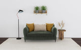Jade - Chenille Upholstered Modern Track Arm Loveseat