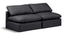 Indulge - Faux Leather 2 Seat Modular Armless Sofa