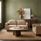 Diviento - Velvet Performance Fabric Upholstered Loveseat