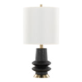 Lloyd - 26" Polyresin Table Lamp - Sanded Matte Black (Set of 2)