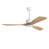 42" Ceiling Fan With No Light, Reversible DC Motor, 2 Downrods (12.5Cm / 25Cm) For Bedroom & Living Room - White