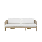 Driftbay - Powder Coated Metal Outdoor Conversation Set With Cushions