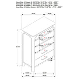 Flores - 5 Drawer Chest - Mango Color
