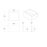 Skye - Marble Dresser - White