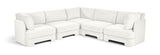 Hammond - Velvet Performance Fabric Upholstered 5 Piece Corner Sectional