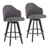 Ahoy - Fixed-Height Counter Stool (Set of 2) - Black Bamboo Legs