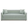 3 Seater Sofa With Wrap Around Armrests And Throw Pillows