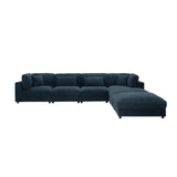 Upholstered Modular Sectional & Custom Configuration And Toss Pillows