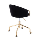 Claire - Task Chair - Gold Base