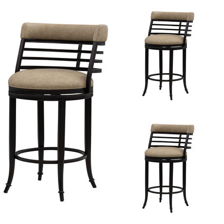 Telia - Upholstered Swivel Counter Height Barstool