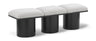 Pavilion - 3 Piece Modular Bench With Black Base