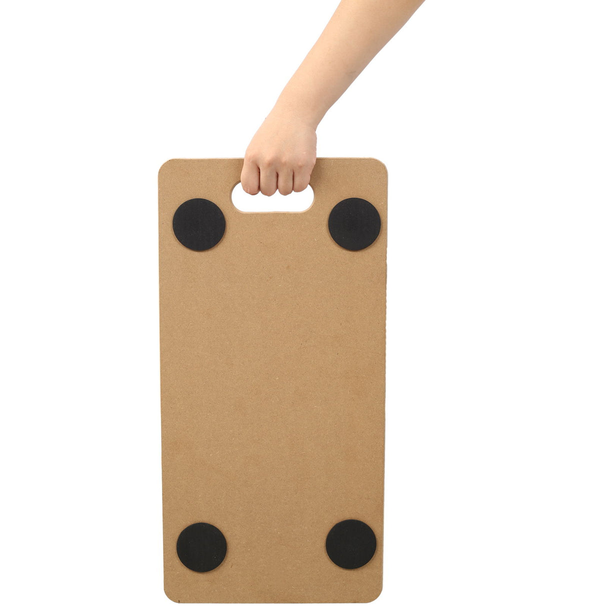 Furniture Moving Dolly, Heavy Duty Wood Rolling Mover With Wheels For Piano Couch Fridge Heavy Items, Securely Holds 500 Lbs (Set of 4) - Natural