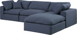 Comfy - 4 Piece Linen Fabric Modular Sectional With Chaise