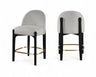 Torino - Counter Stool With Brushed Black Base