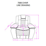 Raize - Power Recliner With LED Functionality - Gray