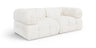 Orin - Velvet Performance Fabric Upholstered 2 Piece Modular Sofa (2 Corner Chairs)