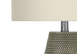 Lighting, Table Lamp, Resin, Contemporary - Gray