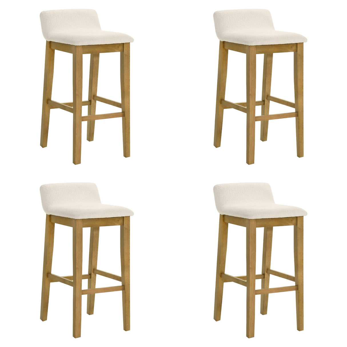 Annikah - Modern Transitional Wood Bar Height Kitchen Bar Stool