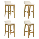 Annikah - Modern Transitional Wood Bar Height Kitchen Bar Stool