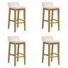 Annikah - Modern Transitional Wood Bar Height Kitchen Bar Stool