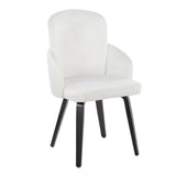 Dahlia - Contemporary Dining Chair (Set of 2) - Black Wood
