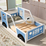 Classic Car Shaped Platform Bed With Wheels