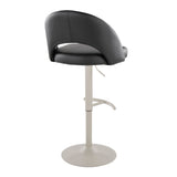 Renee - Adjustable Barstool (Set of 2) - Pearl Gray Base