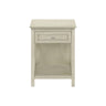 Accent End Table, 2 Tier, Storage Drawer, Transitional Style