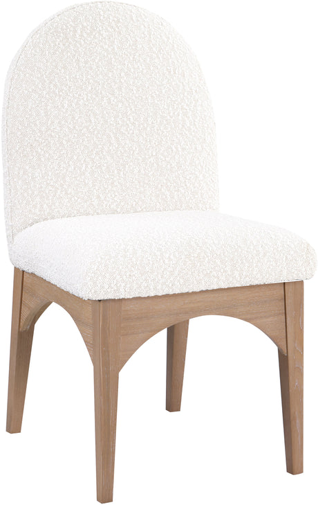 Waldorf - Boucle Dining Side Chair With Natural Legs