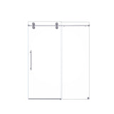 Frameless Single Sliding Shower Door With Clear Tempered Glass