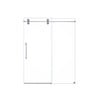 Frameless Single Sliding Shower Door With Clear Tempered Glass