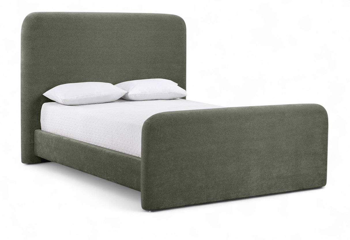 Fira - Chenille Fabric Upholstered Bed
