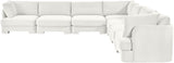 Hammond - Velvet Performance Fabric Upholstered 7 Piece Corner Sectional