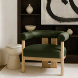 Arienzo - Performance Fabric Upholstered Accent Chair - Natural Base