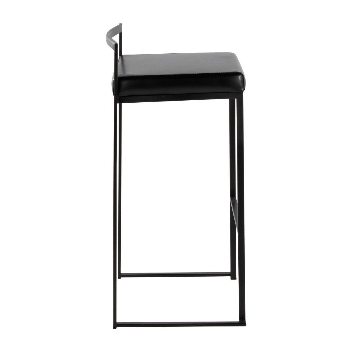 Fuji - Stackable Barstool - Black Metal