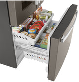 GE GFE26JMMES - 36 in. 25.6 cu. ft. French Door Refrigerator with Ice & Water Dispenser - Fingerprint Resistant Slate
