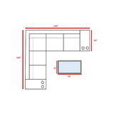 Outdoor Wicker Sectional With Weather Resistant Cushions And Table