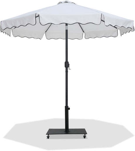 Amalfi - Aluminum Patio Umbrella - Black Base / Black Pole