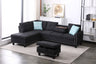Alger - Left Hand Facing Sofa & Chaise With Ottoman