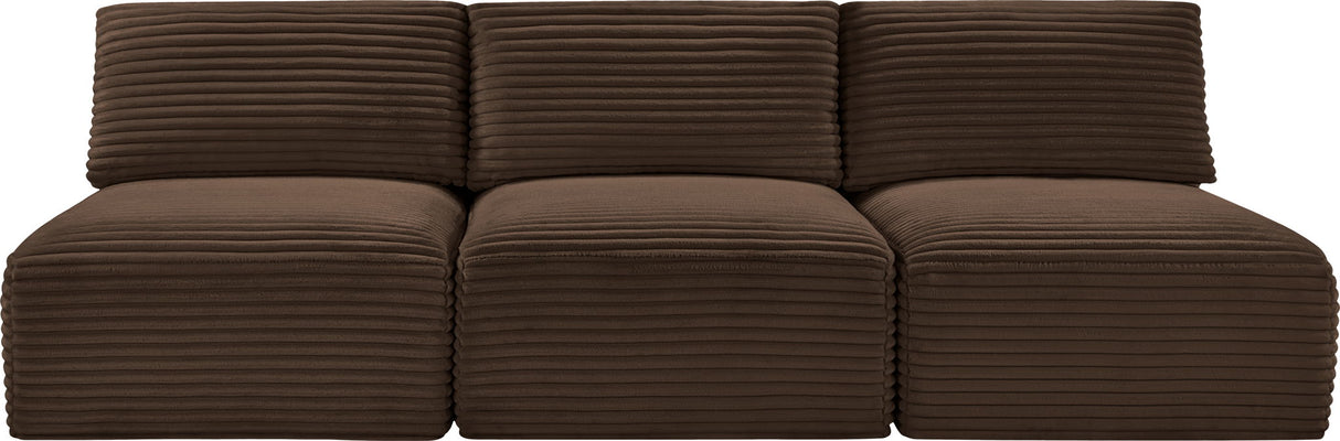 Shaggy - 3 Seat Modular Armless Sofa